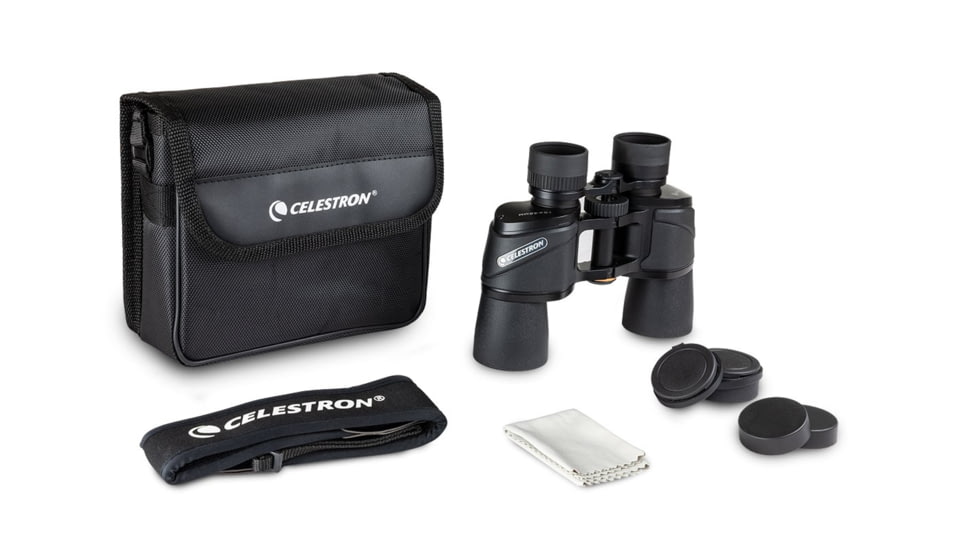 Celestron Ultima 10x42mm Porro Binocular, 15 mm, Bak-4, Multicoated, Black, 72253
