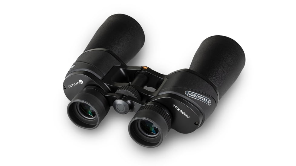 Celestron Ultima 10x50mm Porro Binocular, 18 mm, Bak-4, Multicoated, Black, 72254