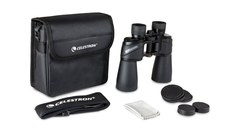 Celestron Ultima 10x50mm Porro Binocular, 18 mm, Bak-4, Multicoated, Black, 72254