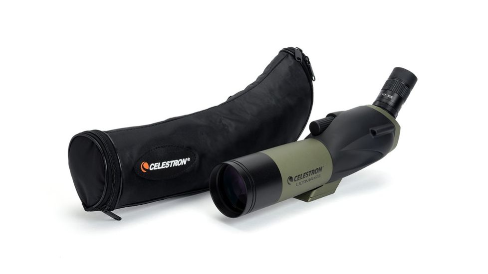 Celestron Ultima 65 Spotting Scope Angled, 18-55x65mm Zoom 52248