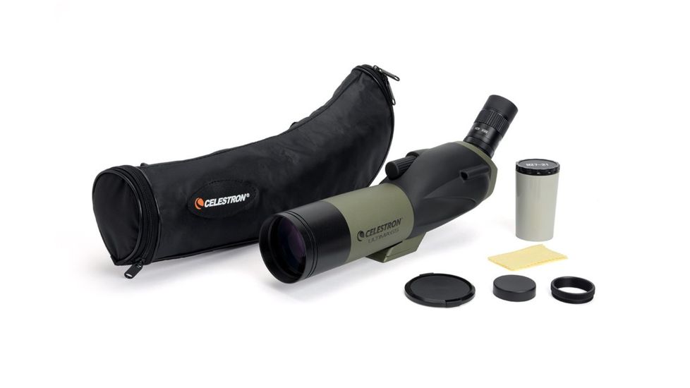 Celestron Ultima 65 Spotting Scope Angled, 18-55x65mm Zoom 52248