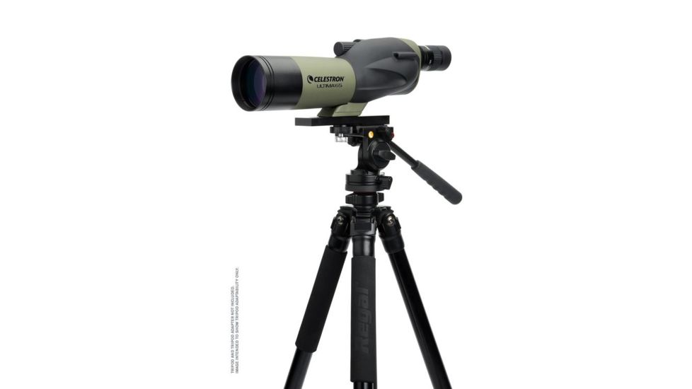 Celestron Ultima 65 Straight Spotting Scope, 18-55x65 Zoom, Matte w/ Case 52249