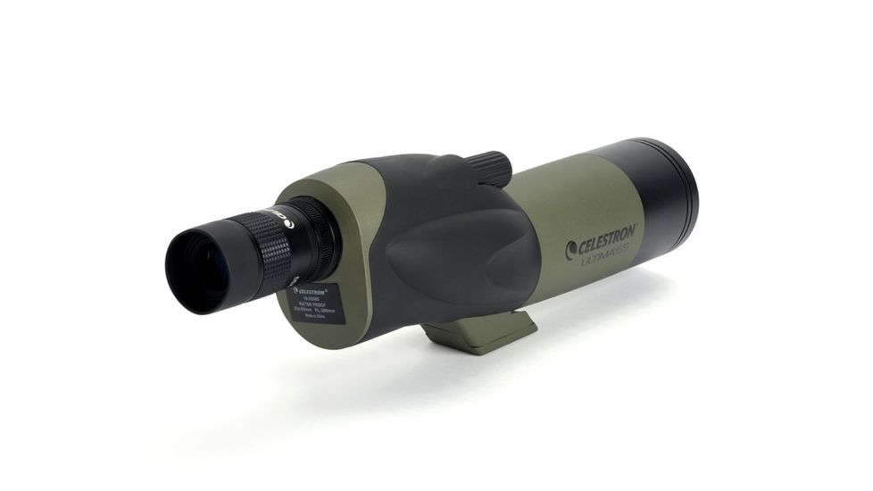 Celestron Ultima 65 Straight Spotting Scope, 18-55x65 Zoom, Matte w/ Case 52249