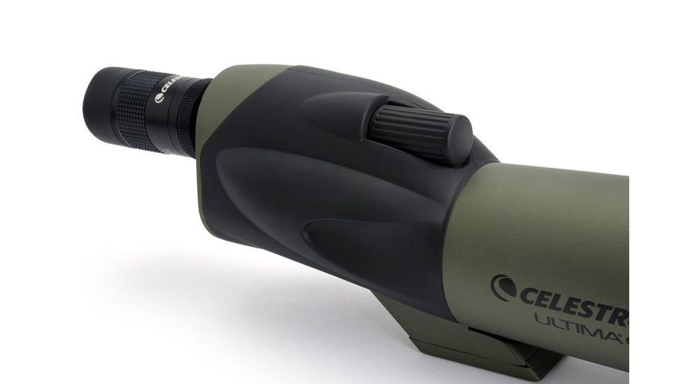 Celestron Ultima 65 Straight Spotting Scope, 18-55x65 Zoom, Matte w/ Case 52249