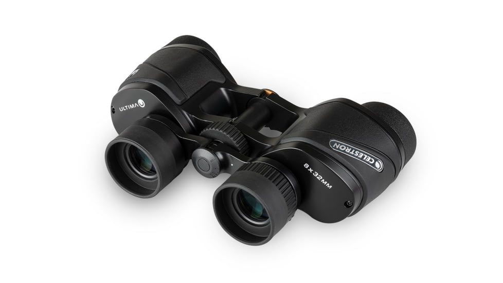 Celestron Ultima 8x32mm Porro Binocular, 15 mm, Bak-4, Multicoated, Black, 72251