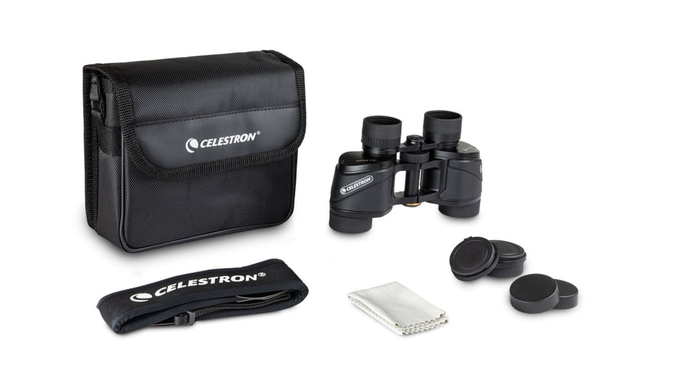 Celestron Ultima 8x32mm Porro Binocular, 15 mm, Bak-4, Multicoated, Black, 72251