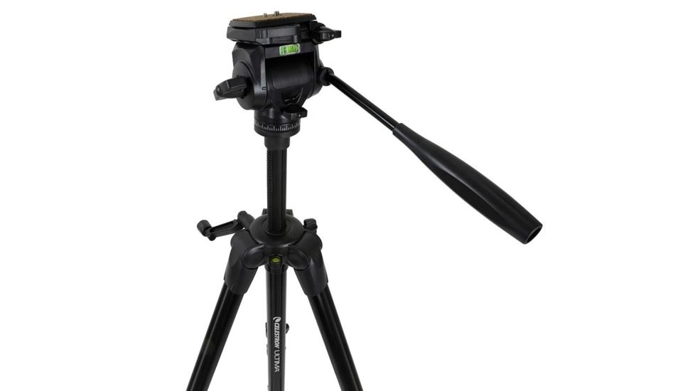 Celestron Ultima Pan Tilt Head Tripod, Black, 93612