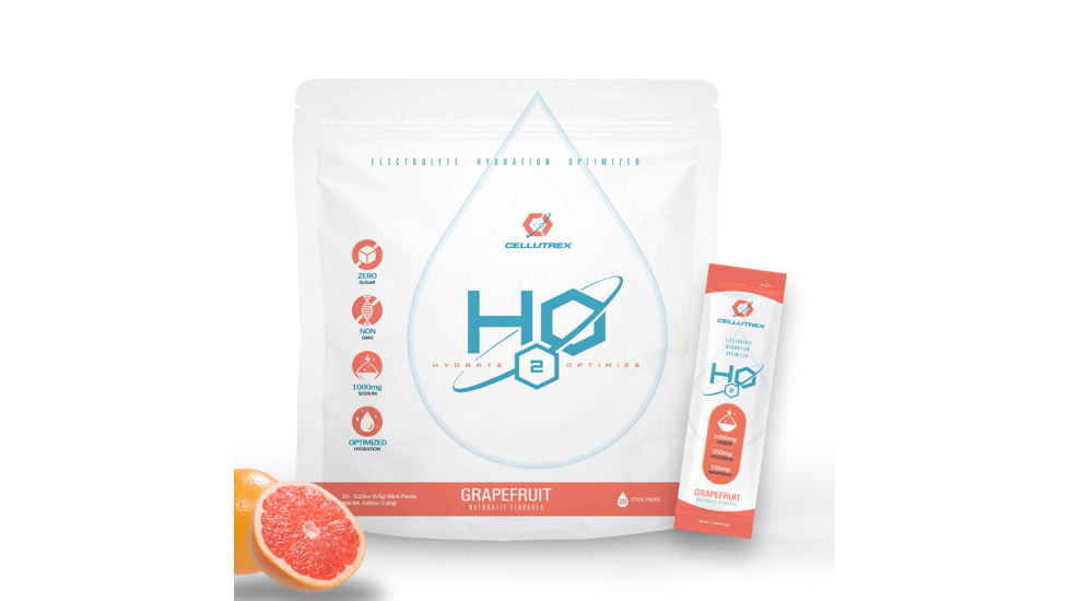 Cellutrex H2O ELECTROLYTESTM - Grapefruit Zero Sugar Electrolyte Powder, CTXH2OGF20