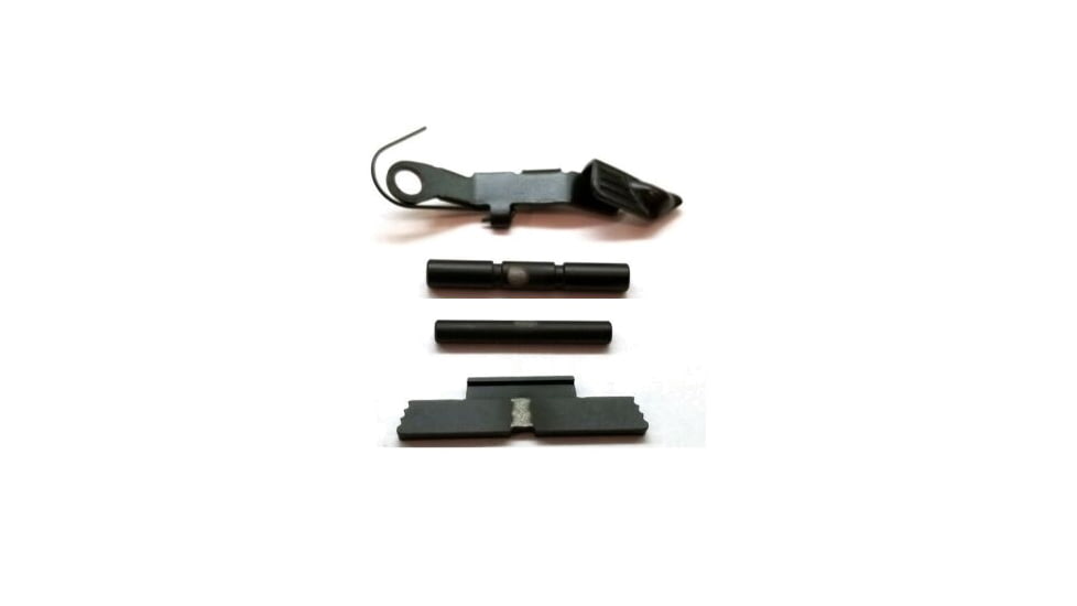 Centennial Defense Systems Extended Control Kit w/Serrated Mag Release for Gen 1-3 Glock 10mm, .45ACP, 2 Pins, Black, 40136