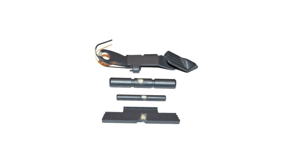 Centennial Defense Systems Extended Control Kit w/Serrated Mag Release for Gen 1-3 Glock 9mm, .40S&amp;W, .357SIG, 2 Pins, Glock Gray, 40088