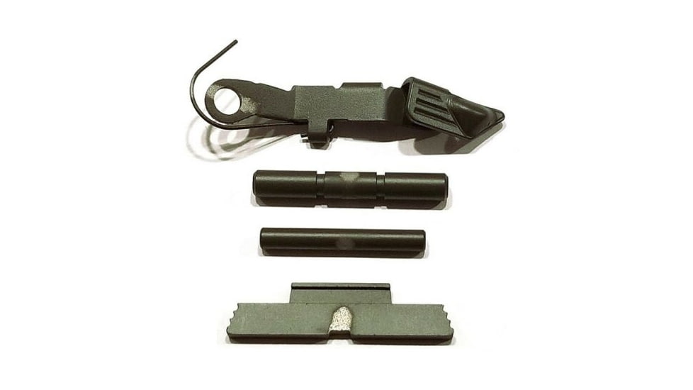 Centennial Defense Systems Extended Control Kit w/Serrated Mag Release for Gen 1-3 Glock 9mm, .40S&amp;W, .357SIG, 2 Pins, OD Green, 40104