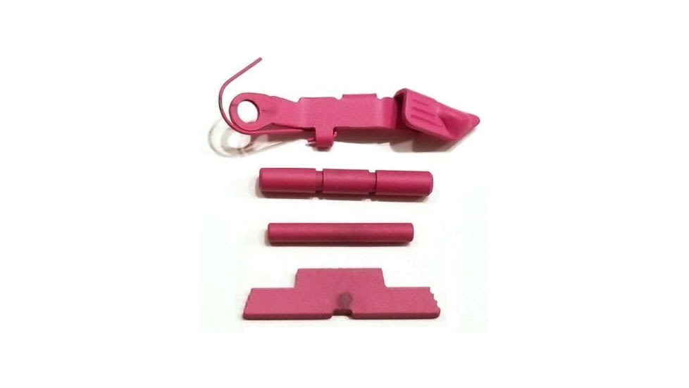 Centennial Defense Systems Extended Control Kit w/Serrated Mag Release for Gen 1-3 Glock 9mm, .40S&amp;W, .357SIG, 2 Pins, Pink, 40108
