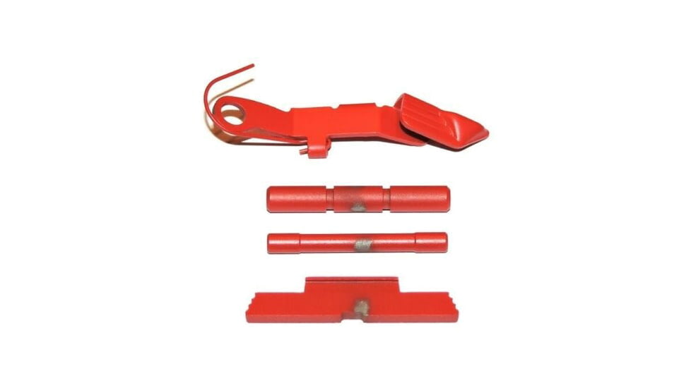 Centennial Defense Systems Extended Control Kit w/Serrated Mag Release for Gen 1-3 Glock 9mm, .40S&amp;W, .357SIG, 2 Pins, Red, 40116