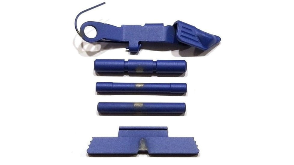 Centennial Defense Systems Extended Control Kit w/Serrated Mag Release for Gen 4 Glock 9mm, .40S&amp;W, .357SIG, 3 Pins, Blue, 40082