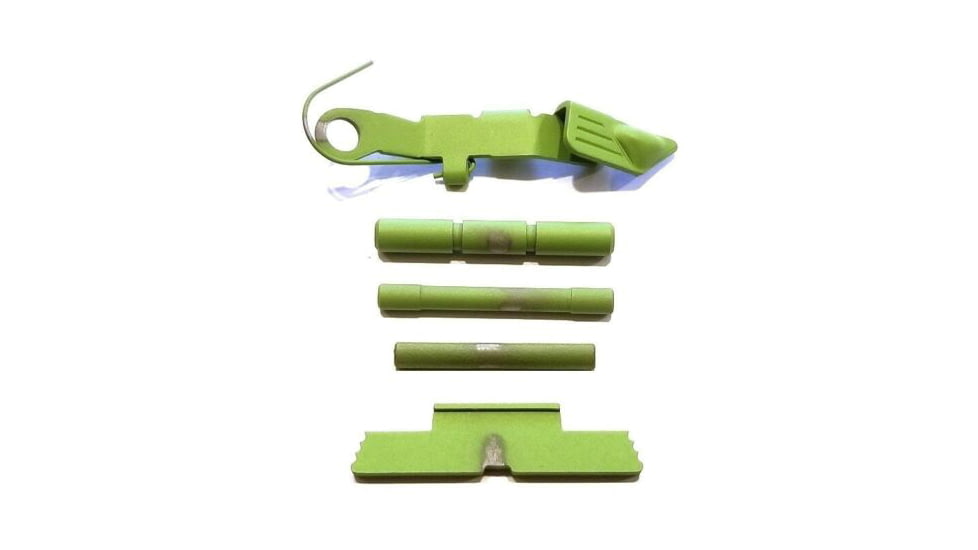 Centennial Defense Systems Extended Control Kit w/Serrated Mag Release for Gen 4 Glock 9mm, .40S&amp;W, .357SIG, 3 Pins, Zombie Green, 40134