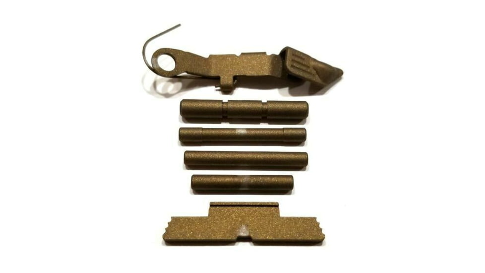 Centennial Defense Systems Extended Control Kit w/Serrated Mag Release for Gen 4 Glock 10mm, .45ACP, 4 Pins, Burnt Bronze, 40147