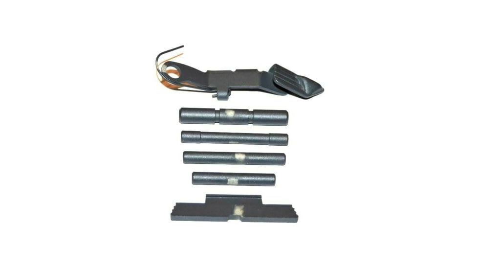 Centennial Defense Systems Extended Control Kit w/Serrated Mag Release for Gen 4 Glock 9mm, .40S&amp;W, .357SIG, 4 Pins, Glock Gray, 40091