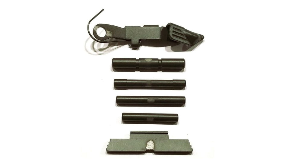 Centennial Defense Systems Extended Control Kit w/Serrated Mag Release for Gen 4 Glock 9mm, .40S&amp;W, .357SIG, 4 Pins, OD Green, 40107