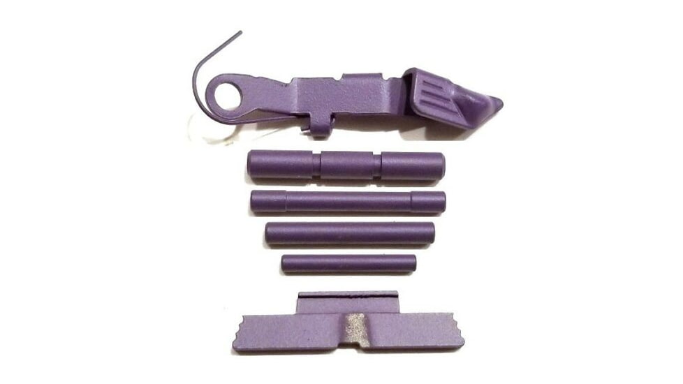 Centennial Defense Systems Extended Control Kit w/Serrated Mag Release for Gen 4 Glock 9mm, .40S&amp;W, .357SIG, 4 Pins, Purple, 40115