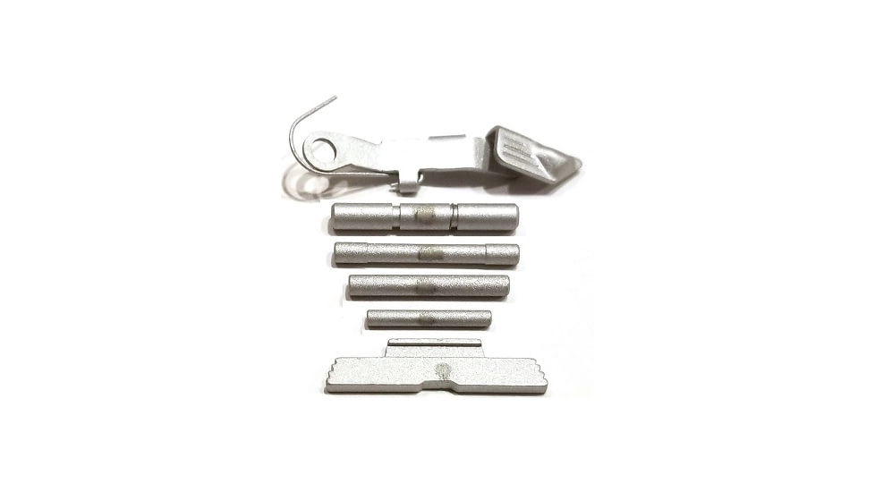 Centennial Defense Systems Extended Control Kit w/Serrated Mag Release for Gen 4 Glock 9mm, .40S&amp;W, .357SIG, 4 Pins, Satin Aluminum, 40123