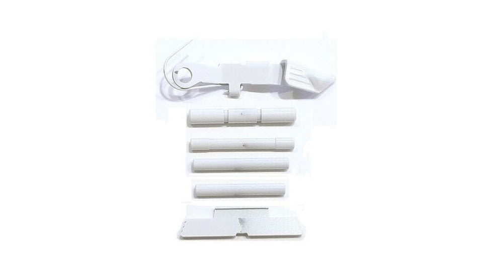 Centennial Defense Systems Extended Control Kit w/Serrated Mag Release for Gen 4 Glock 9mm, .40S&amp;W, .357SIG, 4 Pins, White, 40131