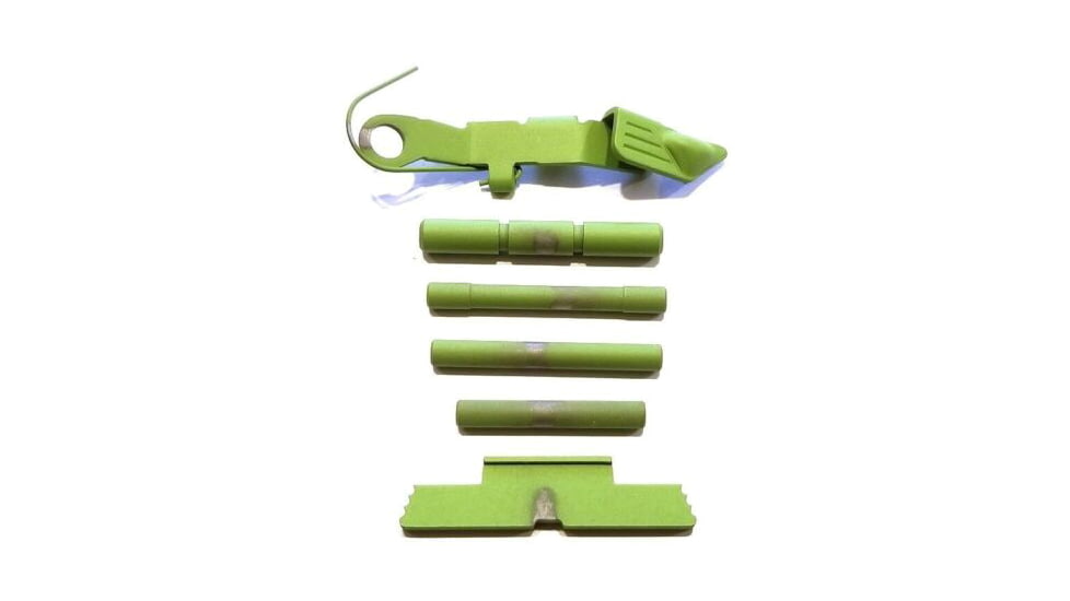 Centennial Defense Systems Extended Control Kit w/Serrated Mag Release for Gen 4 Glock 9mm, .40S&amp;W, .357SIG, 4 Pins, Zombie Green, 40135