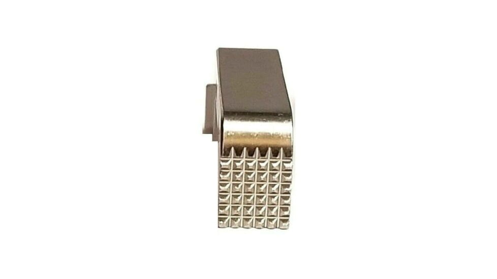 Centennial Defense Systems Extended Mag Release for Glock 43X/48, Stippled, Nickel, 20521