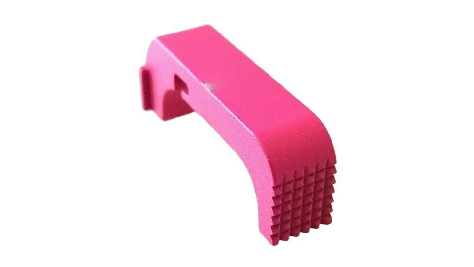 Centennial Defense Systems Extended Mag Release for Glock 42/43, Stippled, Pink, 20493
