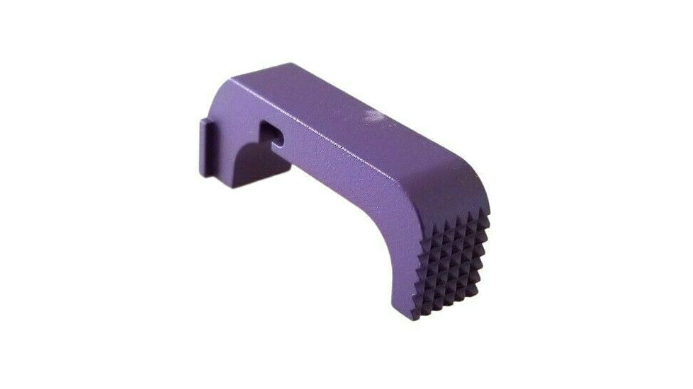 Centennial Defense Systems Extended Mag Release for Glock 43X/48, Stippled, Purple, 20524