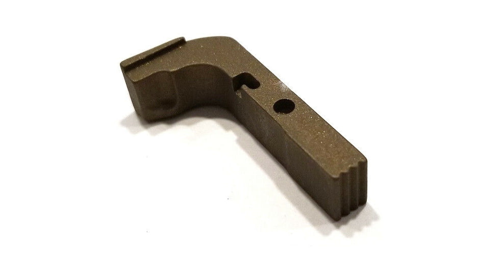 Centennial Defense Systems Extended Mag Release w/2.5lb Spring for Gen 1-3 9mm, .40S&amp;W, .357SIG Glock, Serrated, Burnt Bronze, 20591