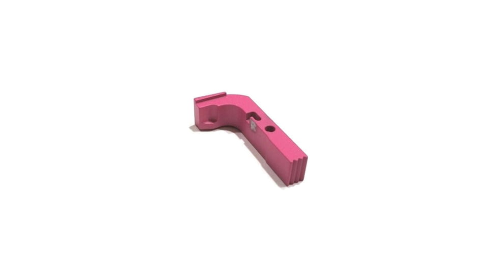 Centennial Defense Systems Extended Mag Release w/2.5lb Spring for Gen 1-3 10mm, .45ACP Glock, Serrated, Pink, 20628