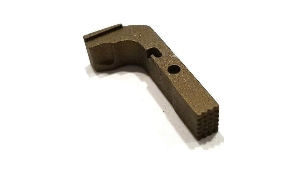 Centennial Defense Systems Extended Mag Release w/2.5lb Spring for Gen 1-3 10mm, .45ACP Glock, Stippled, Burnt Bronze, 20636