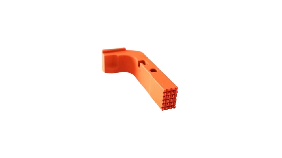Centennial Defense Systems Extended Mag Release w/2.5lb Spring for Gen 1-3 10mm, .45ACP Glock, Stippled, Hi-Viz Orange, 20640