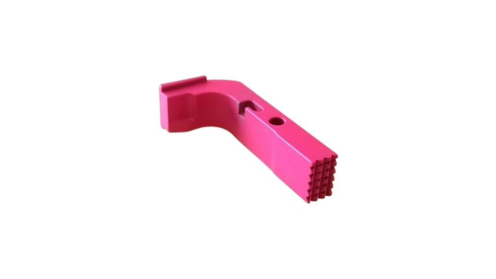 Centennial Defense Systems Extended Mag Release w/2.5lb Spring for Gen 1-3 9mm, .40S&amp;W, .357SIG Glock, Stippled, Pink, 20613
