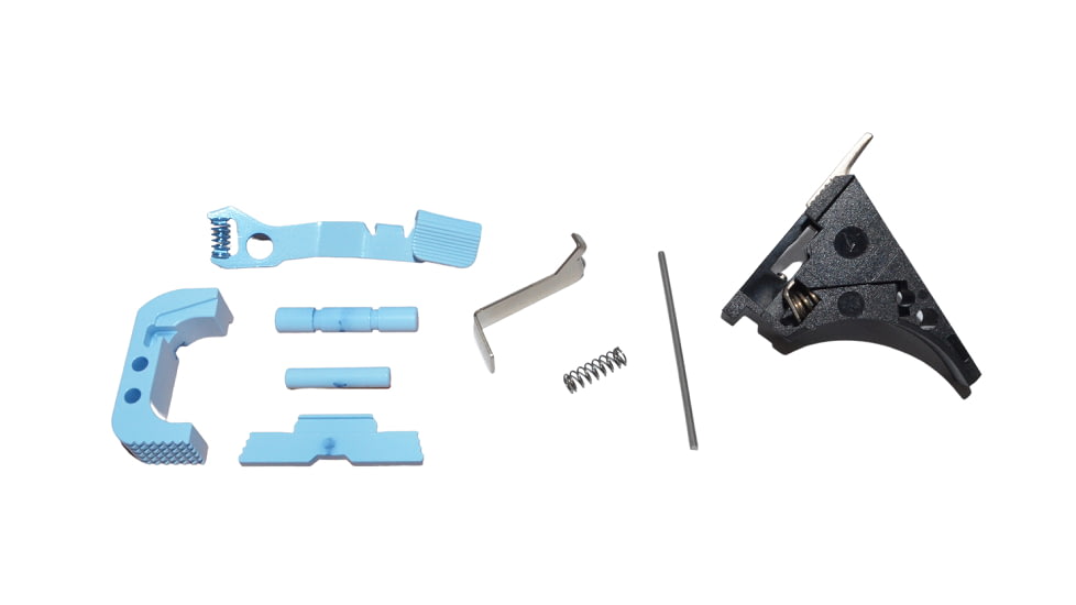 Centennial Defense Systems Glock 43 Lower Parts Kit, Strippled,2.5lb Mag Catch Spring, 25% Power Trigger Spring, White, LPK-EXT-MOD119