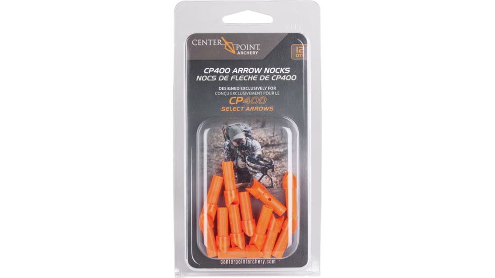 CenterPoint CP400 Arrow Nocks, Orange, AXCP4N12PK