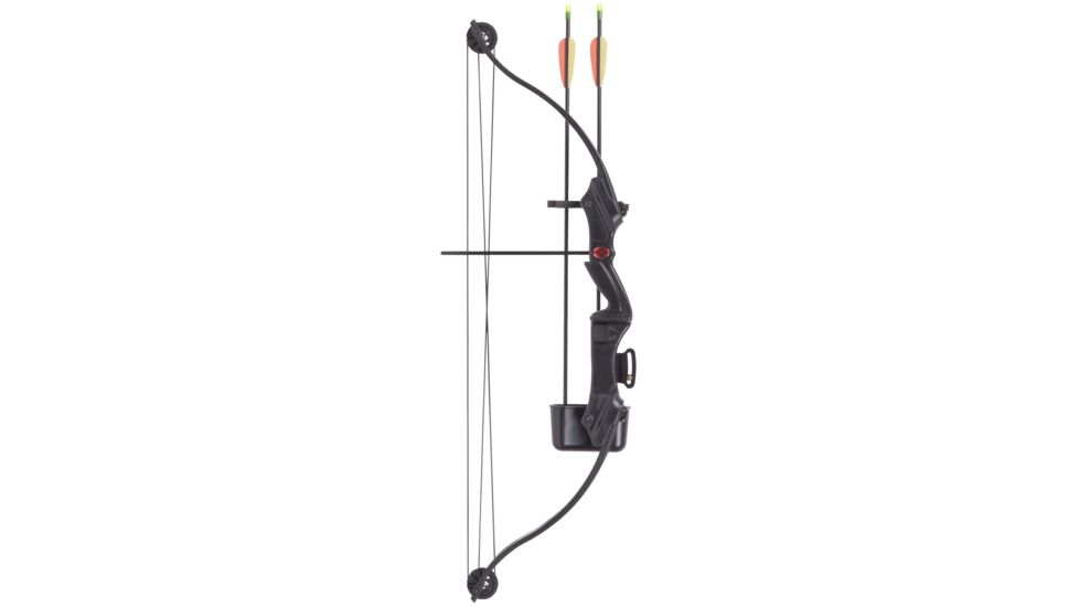 CenterPoint Elkhorn Jr Compound Bow/ 17-21lb Draw Weight/26in Max Draw/ Right Handed, Black, ABY1721