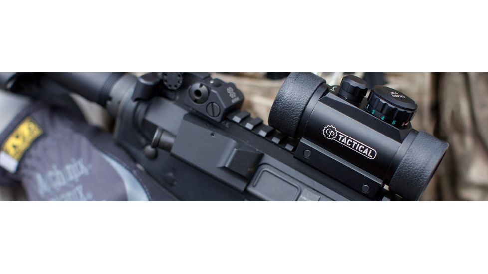 CenterPoint Obj Reflex Sight, 1x40mm, Unlimited Eye Relief, 5 MOA Dot, Black