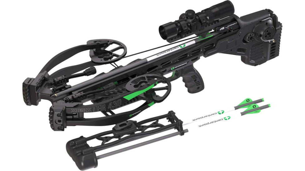 CenterPoint Sinister 430D Crossbow, 430fps, Black, C0021
