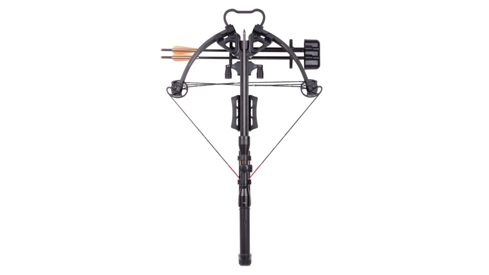 CenterPoint Sniper 370 Compound Crossbow Package / 185lb Draw Weight, Black, AXCS185BK