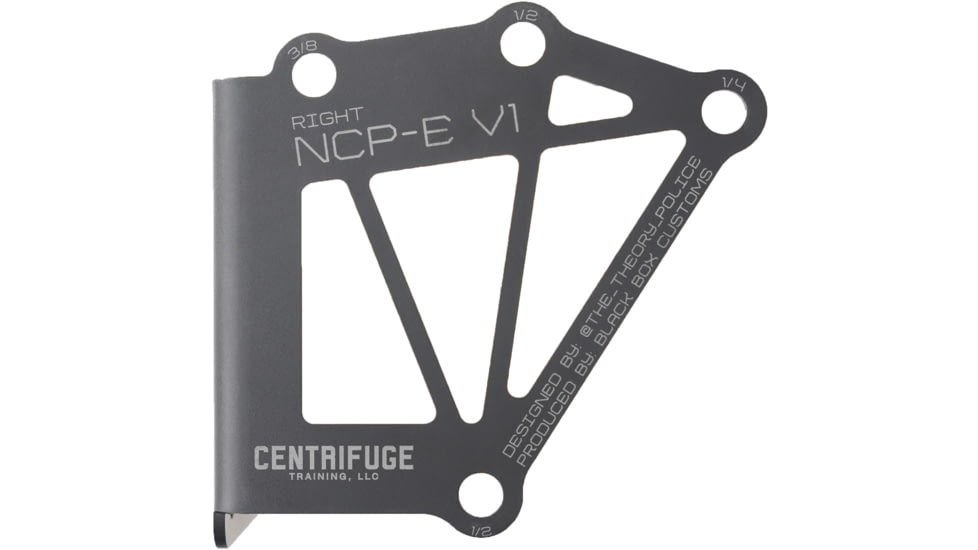 Centrifuge Training NCP-E-L Negative Cant Plate/TQ Mount, Left Handed, Black, Standard, 52020, EDEMO4