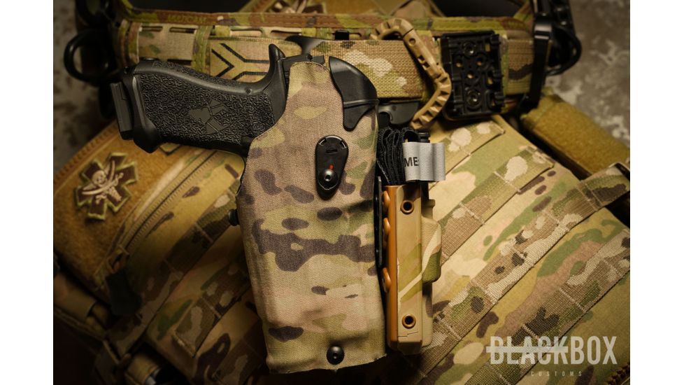 Centrifuge Training NCP-E Negative Cant Plate &amp; TQ Mount, Left Hand, Ceracoted, Grey, AG-00274