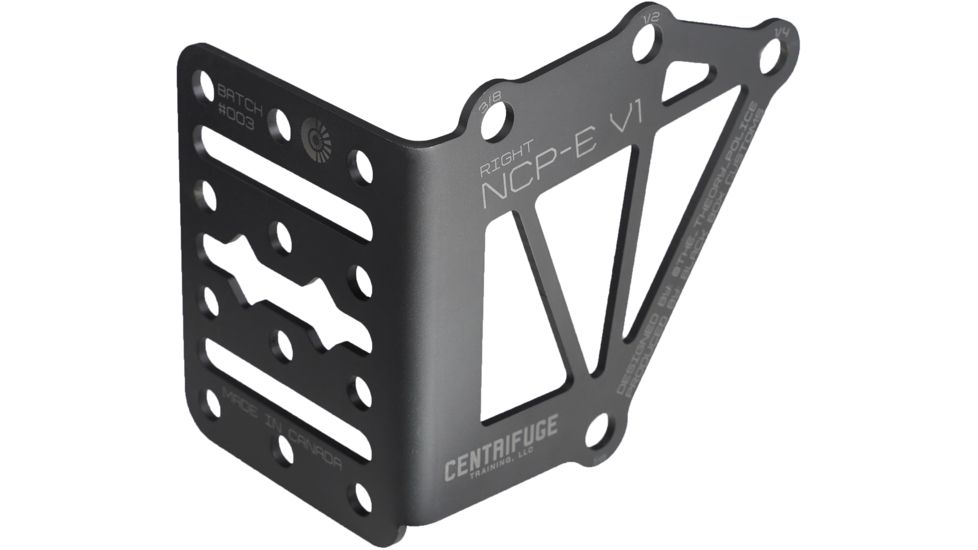 Centrifuge Training NCP-E Negative Cant Plate &amp; TQ Mount, Left Hand, Ceracoted, Grey, AG-00274