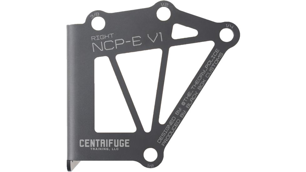 Centrifuge Training NCP-E Negative Cant Plate &amp; TQ Mount, Left Hand, Ceracoted, Grey, AG-00274