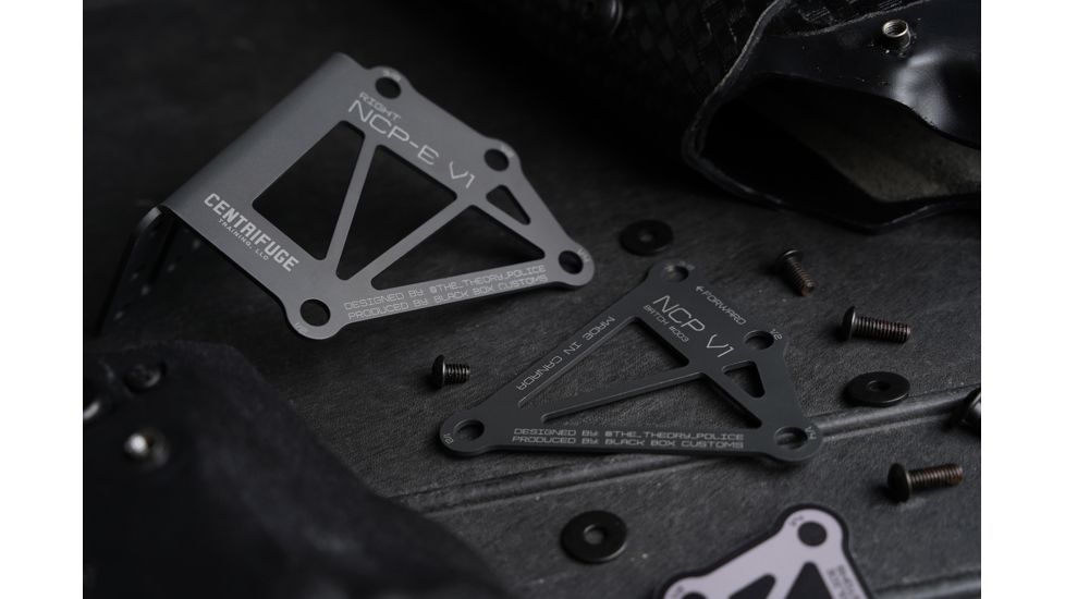 Centrifuge Training NCP-E Negative Cant Plate &amp; TQ Mount, Left Hand, Ceracoted, Grey, AG-00274