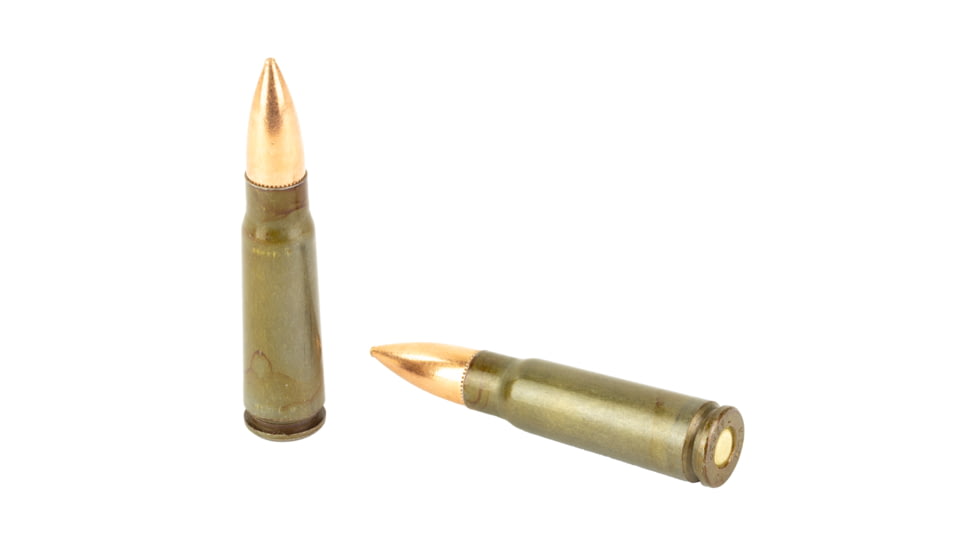 Century Arms Kaiser 7.62x39mm 123 Grain Full Metal Jacket Steel Cased Rifle Ammo, 20 Rounds, AM8313