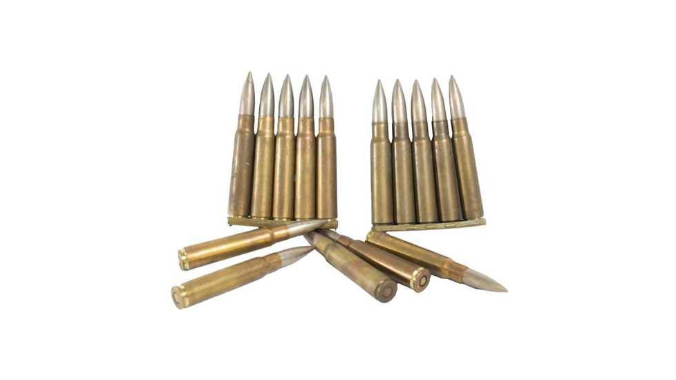 Century Arms Turkish Ammo 7.92x57mm Mauser 196 Grain Full Metal Jacket Boat Tail Brass Cased Rifle Ammo, 900 Rounds, AM8002