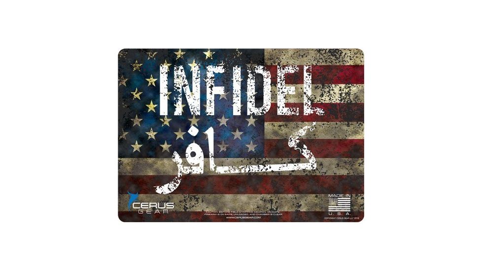 Cerus Gear 3mm Promats 12''x17'' American Infidel Flag