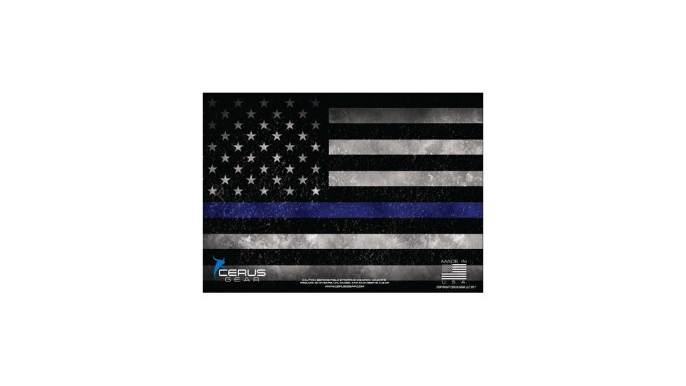 Cerus Gear 3mm Promats 12''x17'' Police Support Thin Blue Line
