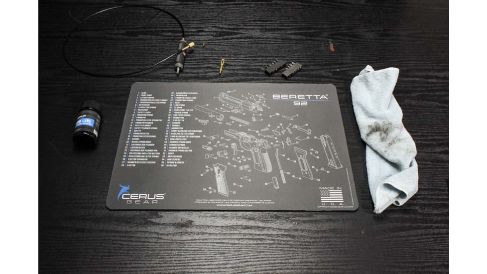 Cerus Gear BERETTA 92 SCHEMATIC PROMAT - CHARCOAL GRAY/CERUS BLUE 9DC1B2C0